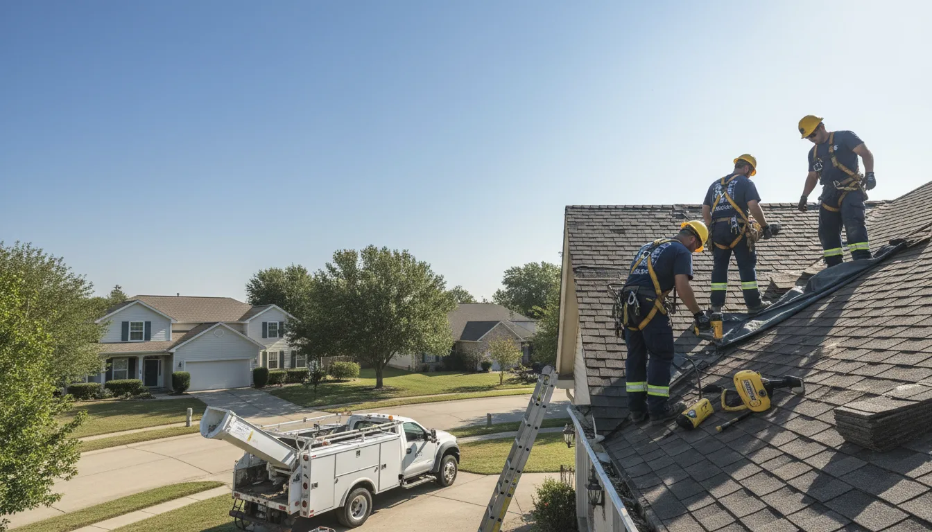 Storm Damage Roof Repair in Morgantown, PA
